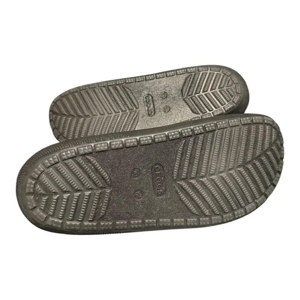 Crocs Classic Puff Mocs M 10 / W 12 Black Quilted Slip On Casual Comfort Shoes